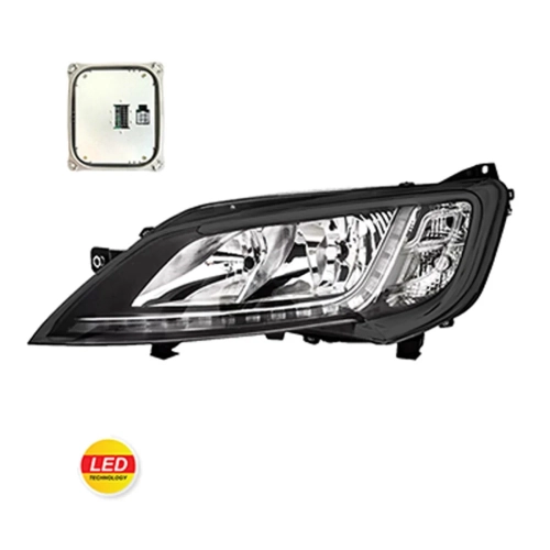 Far Sol (Led) Motorlu (Ballast Dahil) – Jumper Iıı / Ducato Iıı / Boxer Iıı  Siyah Çerçeveli