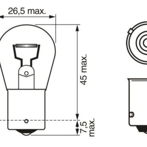 Ampul Portakal PY21W 24V BAU15s (Standart)
