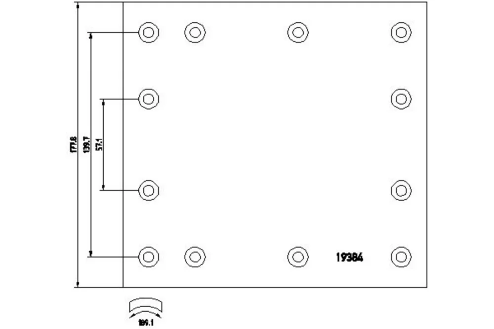 Brake Pad   (With Drum)