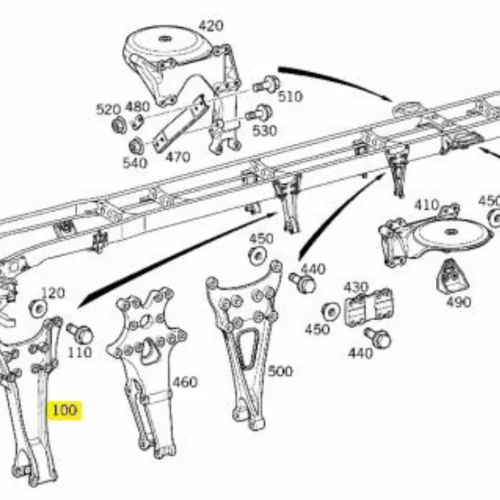 Leaf Springs Linking Foot Left