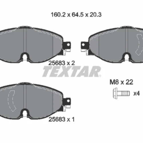 Brake Pad Set, disc brake (Braking System)
