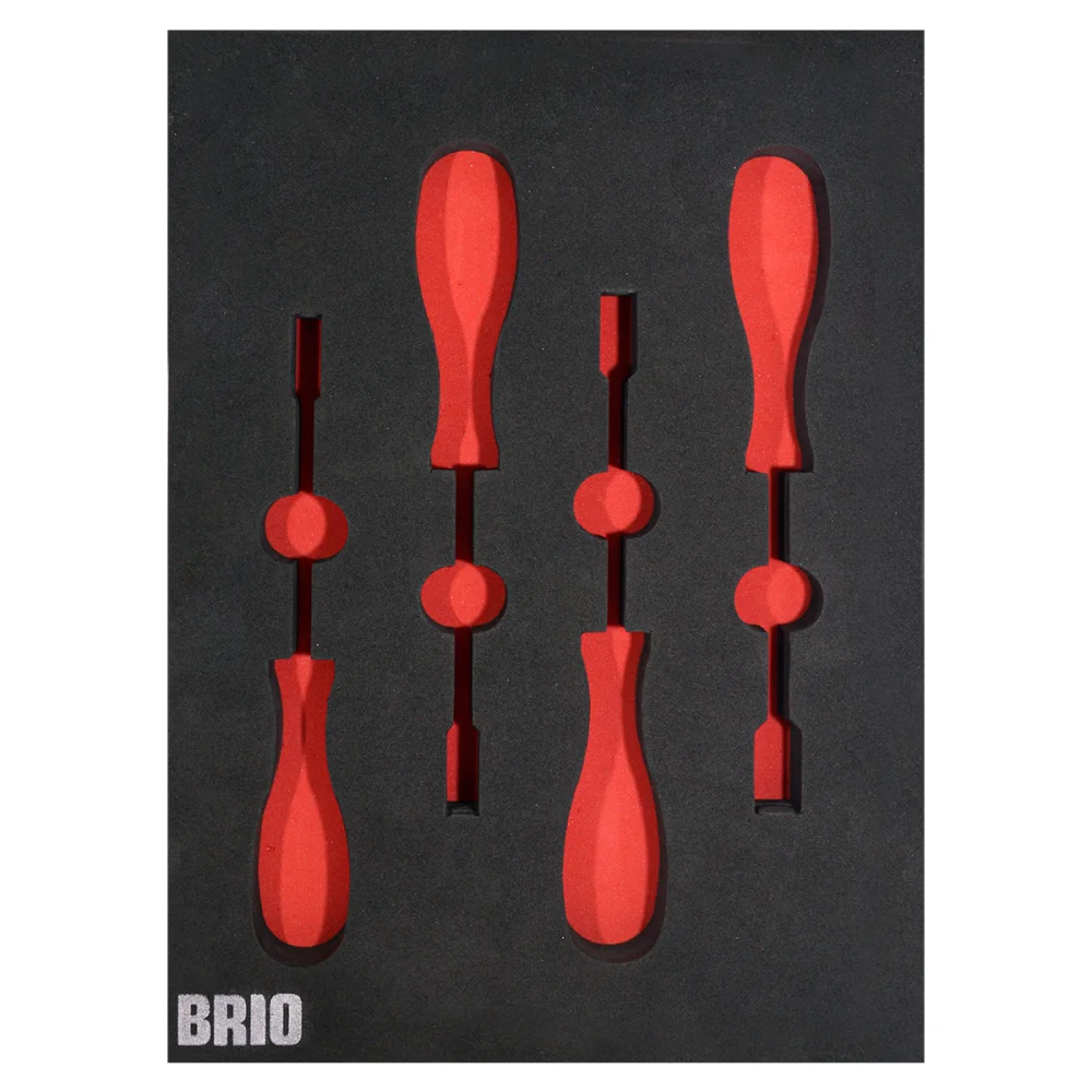 Screwdriver Set Socket 4 Pieces 7-8-10-13 B Line Foam inlet Empty