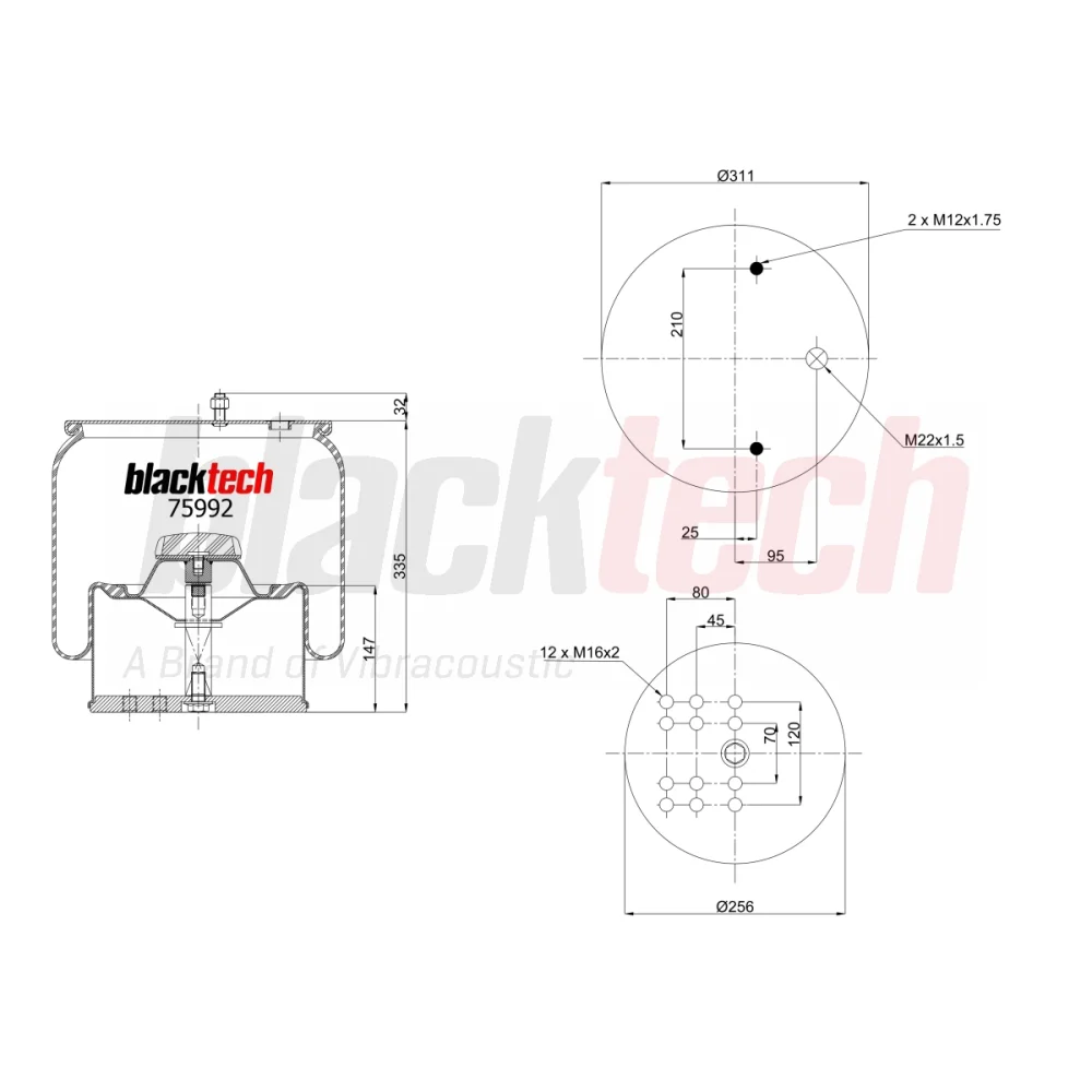 Air Springs Complete Metal Piston