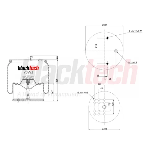 Air Springs Complete Metal Piston