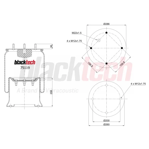 Air Springs Complete Metal Piston
