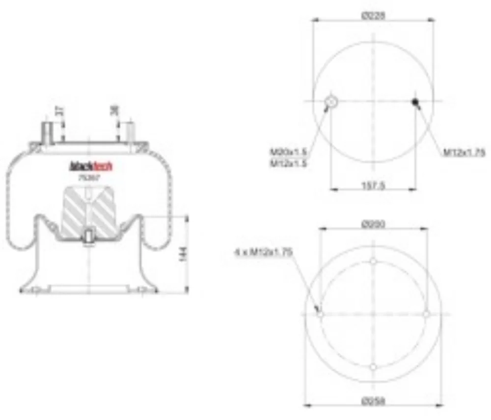 Air Springs Complete Metal Piston