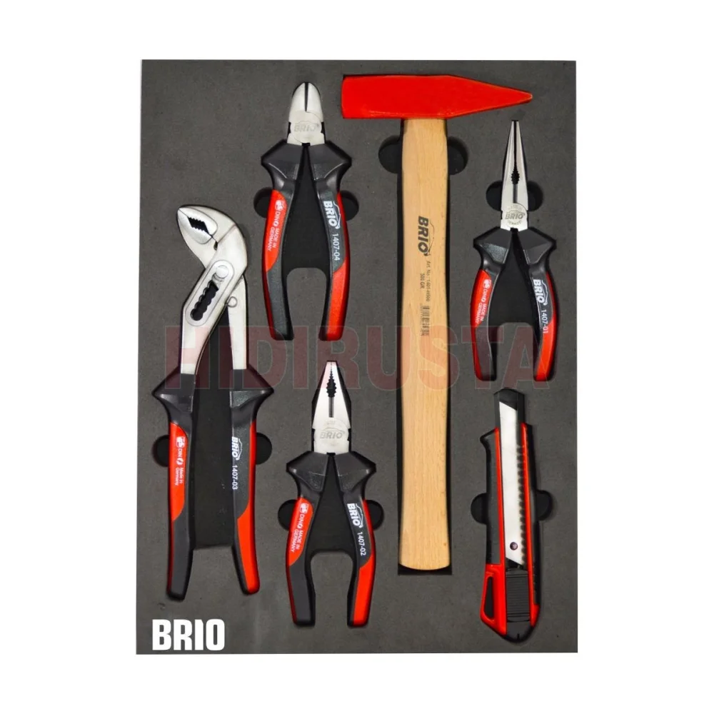 6 Piece Pliers Set With Foam inlet