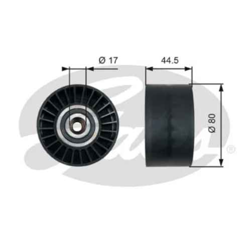 Deflection/Guide Pulley, V-ribbed belt (Belt Drive)
