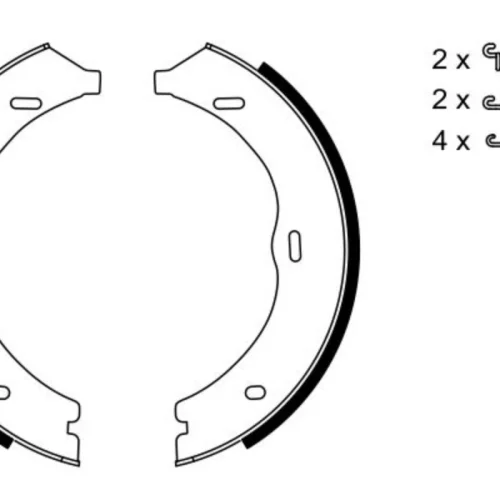 Brake Shoe Set, parking brake (Braking System)
