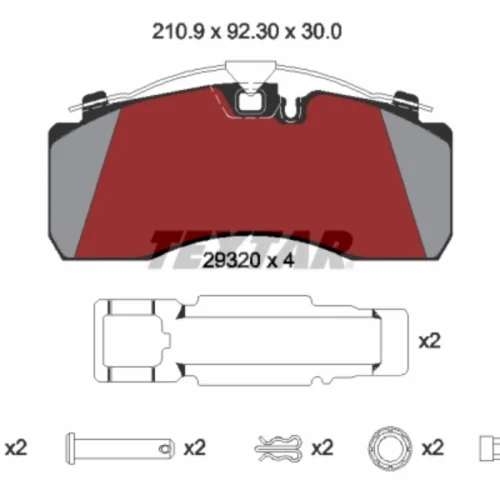 Brake Pad Set, disc brake (Braking System)