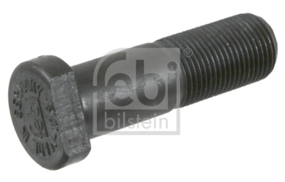 Bijon M18x68mm Somunsuz, Yivli (Siyah)