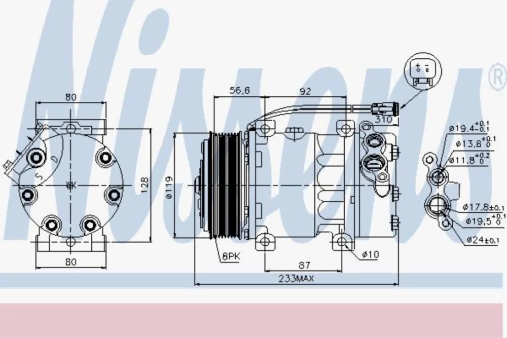 Air Conditioning Compressor 4 Series Euro 2-3