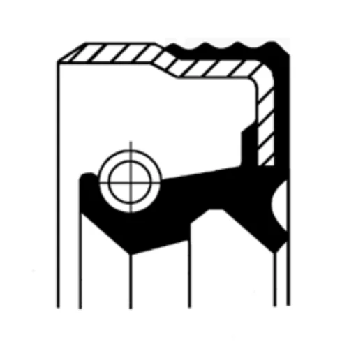 Seal Ring 25X35x7 Single Spring Half Rubber