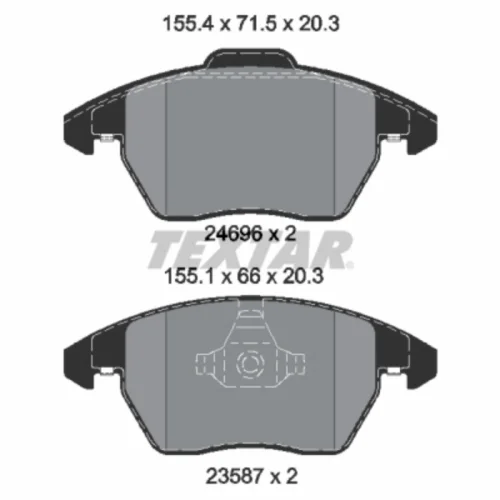Brake Pad Set, disc brake (Braking System)