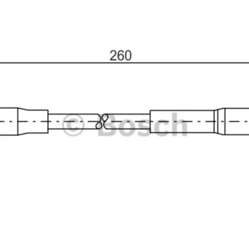 Brake Hose Front 260Mm