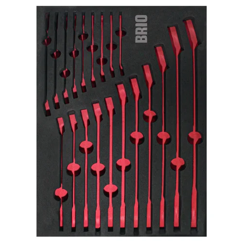 20 Pieces Combination Spanner Set 6-32 Foam inlet Empty