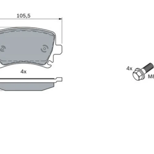 Brake Pad Set, disc brake (Braking System)