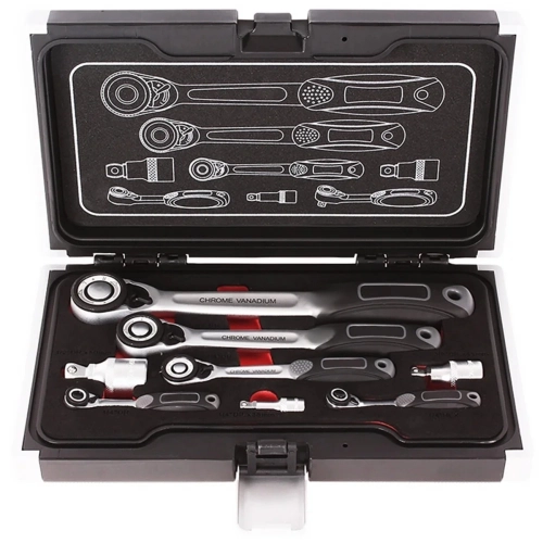 Ratchet Arm And Adapter Set 8 Pieces 1/2 - 1/4 - 3/8