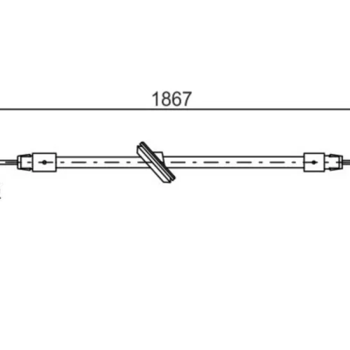 Cable, parking brake (Braking System)