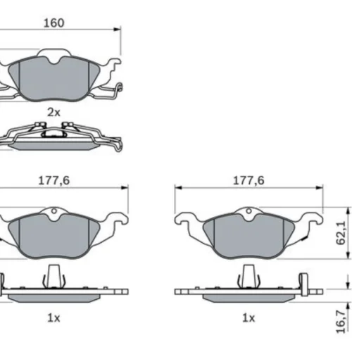 Brake Pad Set, Disc Brake