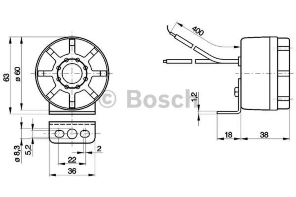 Geri Vites Sireni 12/24V 97Db Tekli