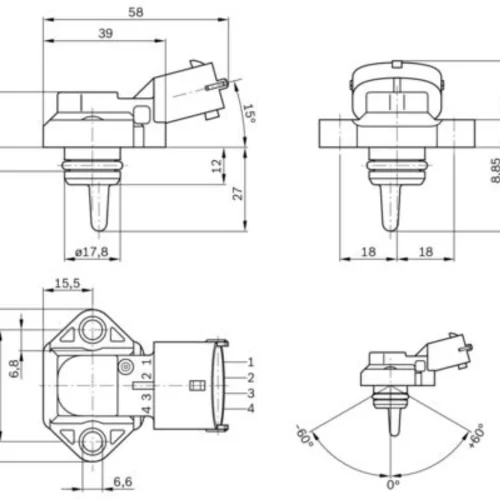 Turbocharger Pressure Sender 75 Cf