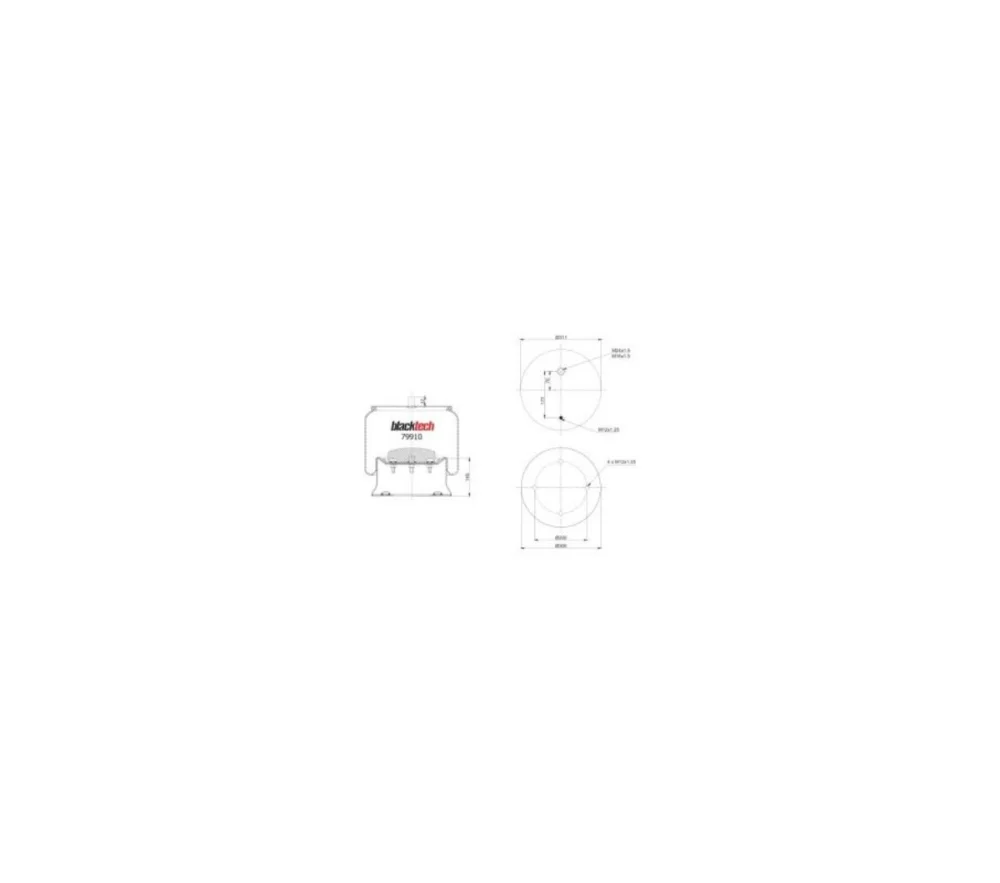 Air Springs Complete Plastic Piston 4158 N P03