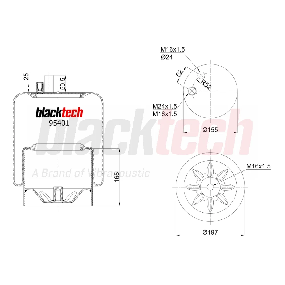 Air Springs Complete Metal Piston