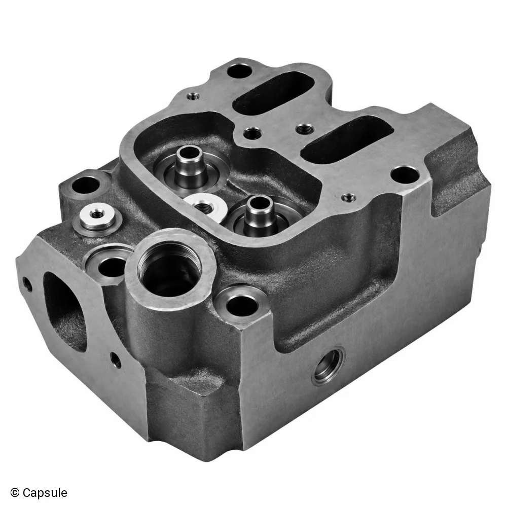 Cylinder Head, full with valves